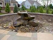 Rock Fountain Inlay with Seatwall